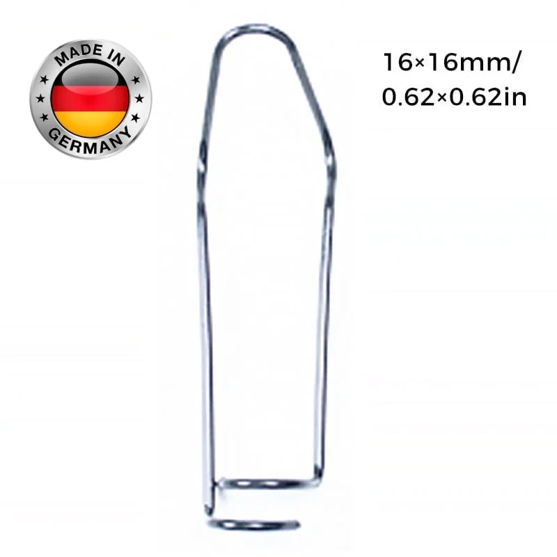 Zaun- & Rohrverbinder Clips aus verzinktem Eisen | Für Gewächshaus, Zaun, Rankhilfe & Spalier | Korrosionsschutz | 11/16/20 mm