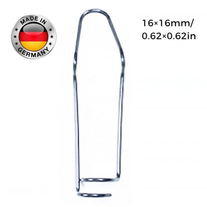 Zaun- & Rohrverbinder Clips aus verzinktem Eisen | Für Gewächshaus, Zaun, Rankhilfe & Spalier | Korrosionsschutz | 11/16/20 mm
