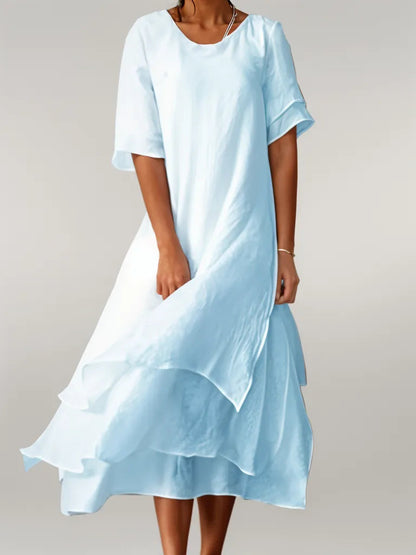 50% Rabatt | ELOISE | Luftiges Baumwoll-Maxikleid für stilvolle Sommertage