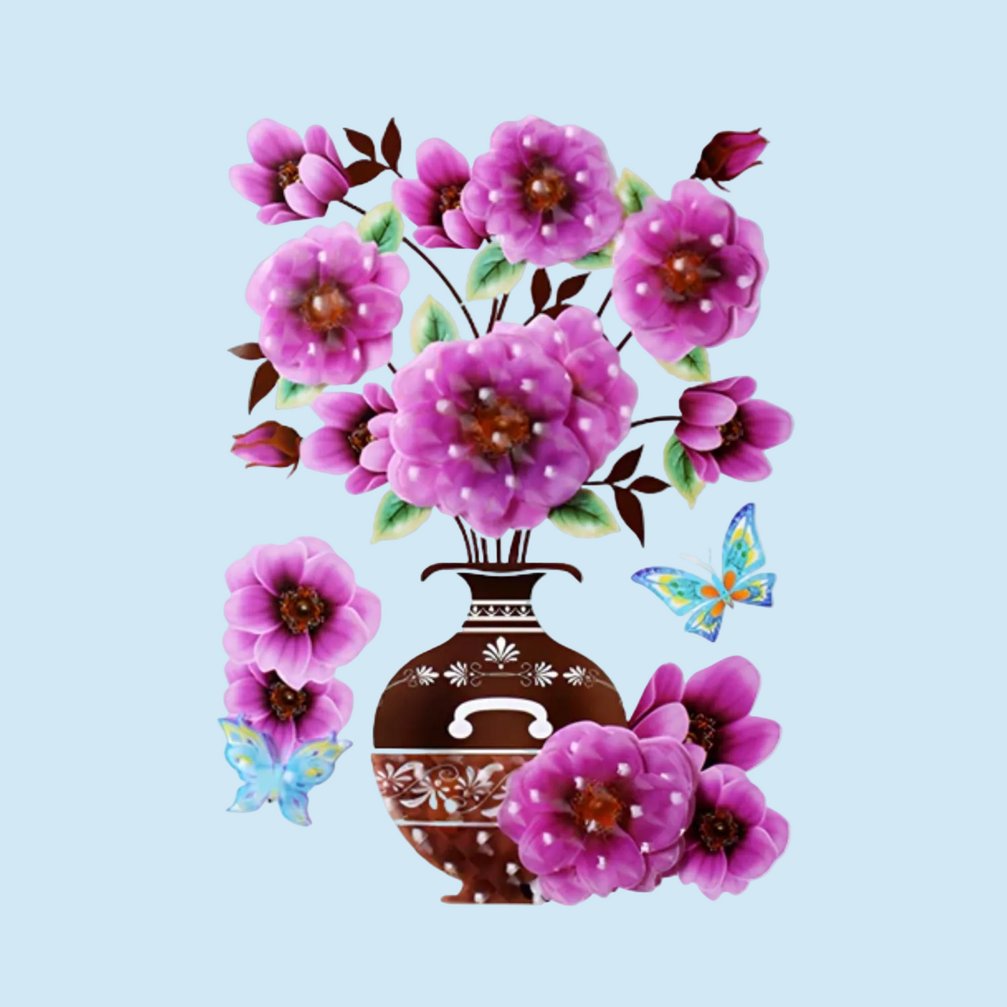 2+2 GRATIS | BloomStick™ | Selbstklebende Blumensticker für Wände, Möbel & kreative Dekoration