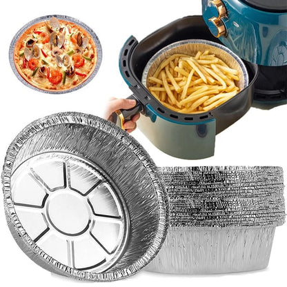 BlazeGuard — Set Einweg-Airfryer-Einlagen aus Aluminiumfolie