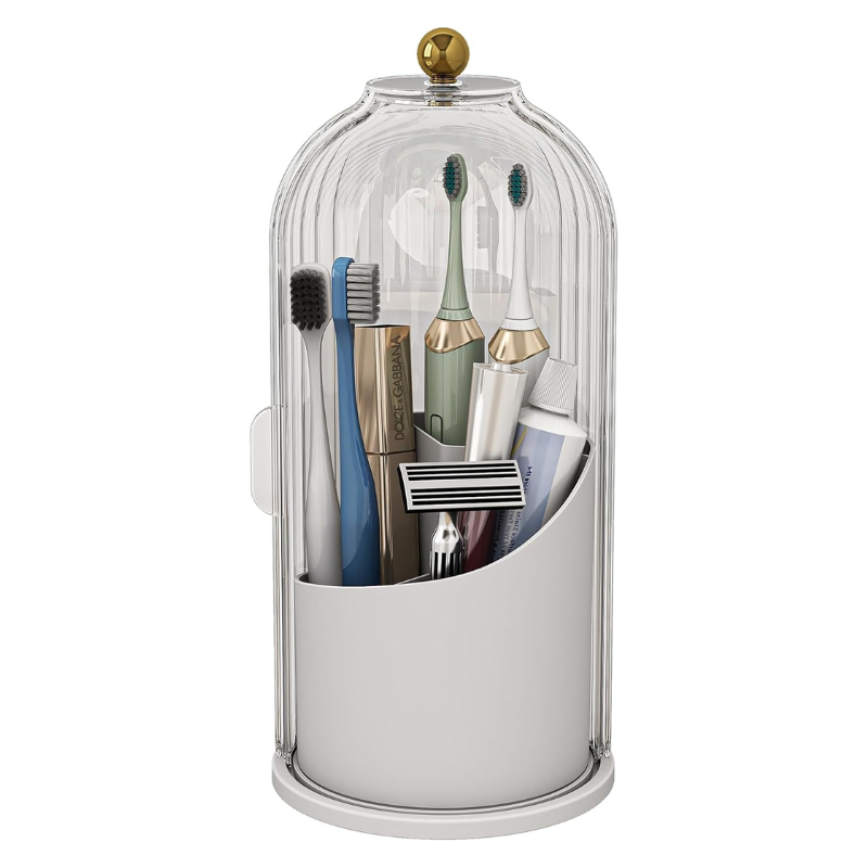 360° drehbarer Kosmetik‑Organizer für die Aufbewahrung am Schminktisch