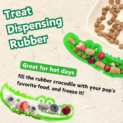 SnackSaver™ | Interaktives Krokodil-Hundespielzeug