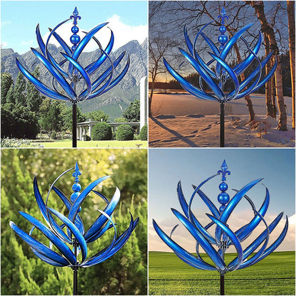 Lotus Windspinner – Bewegende Metall Gartendeko für Frühling & Sommer | 50% Rabatt
