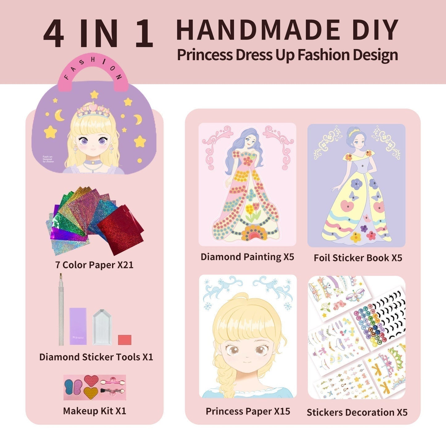 FantasyPrincess – 3-in-1 Prinzessinnen-Spielset