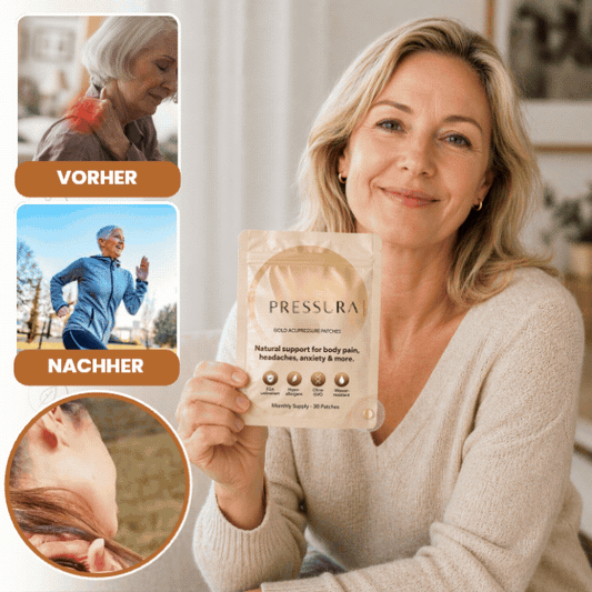 Pressura™ Wellness Pflaster | Löst hartnäckige Verspannungen im Nacken, Rücken & Schultern in 7 Tagen