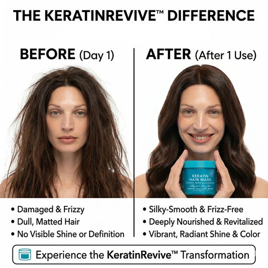 1+1 GRATIS | KeratinRevive™ | Haarmaske mit Biotin & Kollagen