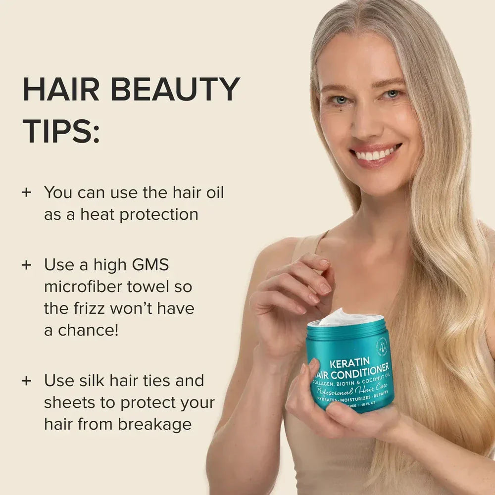 1+1 GRATIS | KeratinRevive™ | Haarmaske mit Biotin & Kollagen