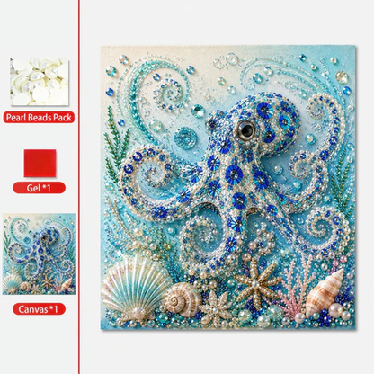 🔥 Last Day 49% OFF - 🌊✨ Ocean Theme Pearl Art DIY Kit – Relaxing DIY Craft to Create Stunning Coastal Artwork