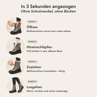 ZipWarm™ | Orthopädische Winterstiefel mit Reißverschluss
