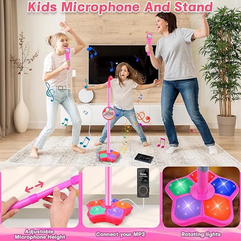 StarMic™ | Kinder Karaoke-Mikrofon mit verstellbarem Ständer