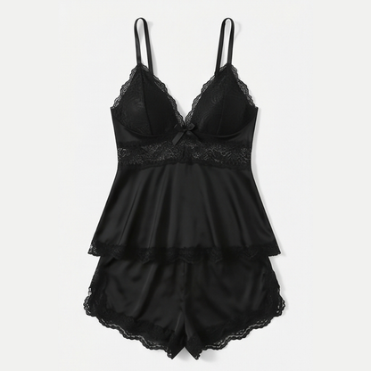 Lunella – Women's Tiered Lace Cami Pajama Set