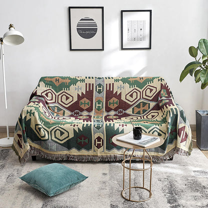 BohoNest™ | Wendbare Bohemian-Wurfdecke mit Quasten