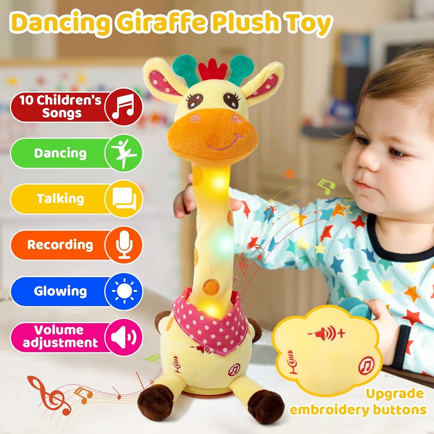 50% Rabatt | GroovyGiraffe™ | Singendes & Tanzendes Plüsch-Giraffchen