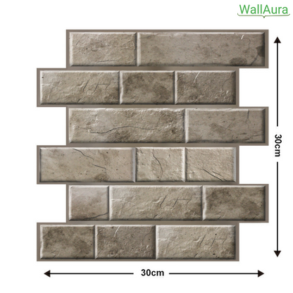 2+2 Gratis | WallAura™ 4er Set 3D Hochwertige Wandfliesen Selbstklebend 30x30 cm