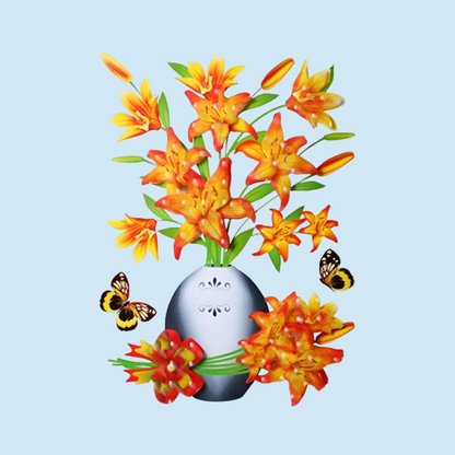 2+2 GRATIS | BloomStick™ | Selbstklebende Blumensticker für Wände, Möbel & kreative Dekoration