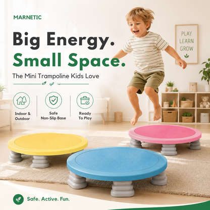 SpringMate – Children’s Mini Trampoline, Indoor/Outdoor Fun