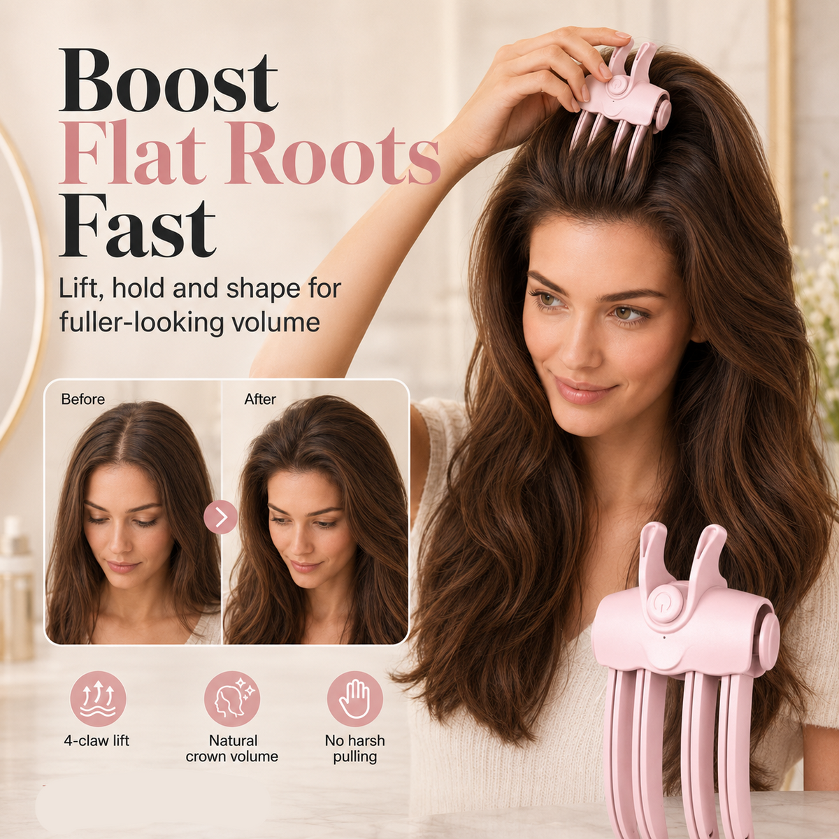 VoluLift — Cordless Root Lifting Styler | 50% OFF