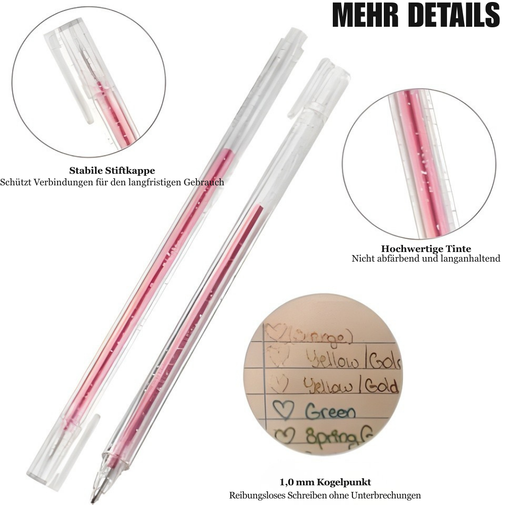 GleamArt – Nachhaltige Glitzer-Gelstifte 18 Stück | 50% RABATT