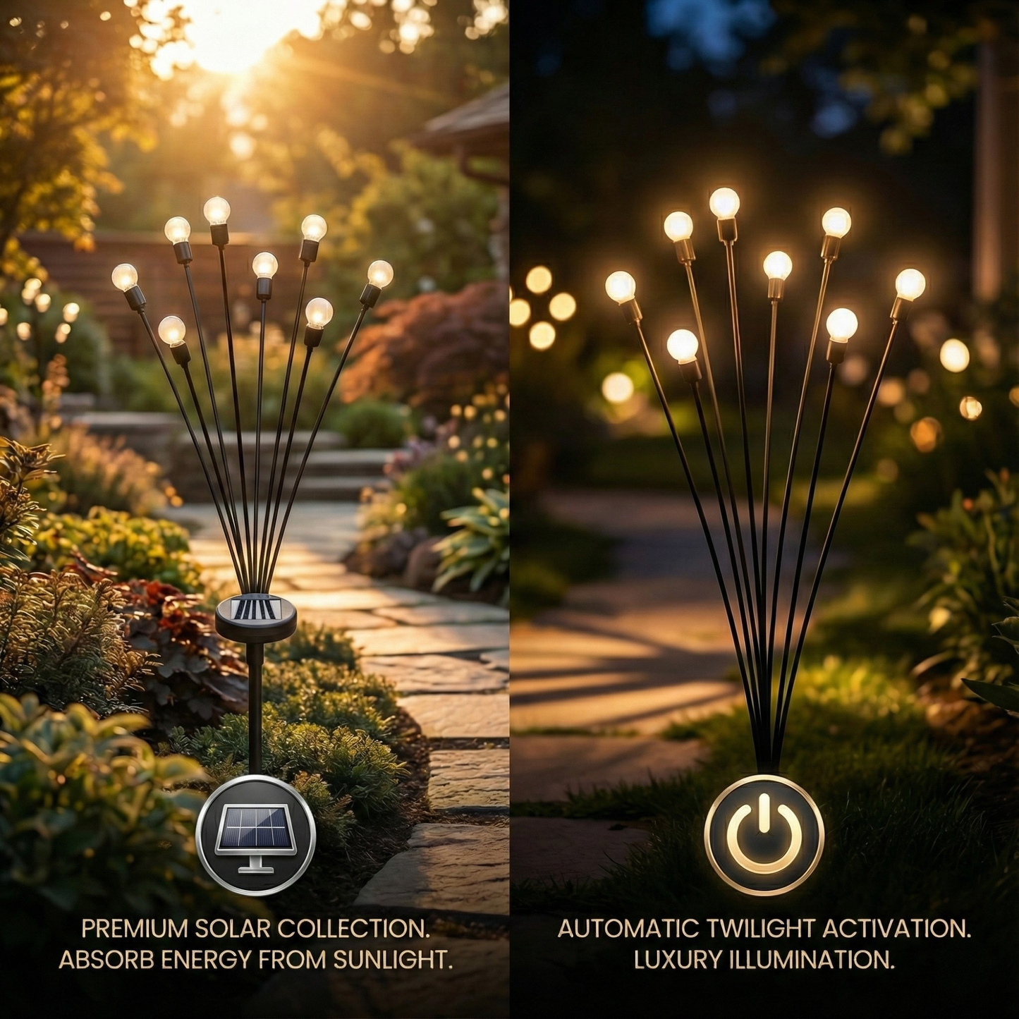 LumiFire™ – Solarbetriebene Glühwürmchen-Gartenlichter für stimmungsvolle Abende [50% Rabatt]
