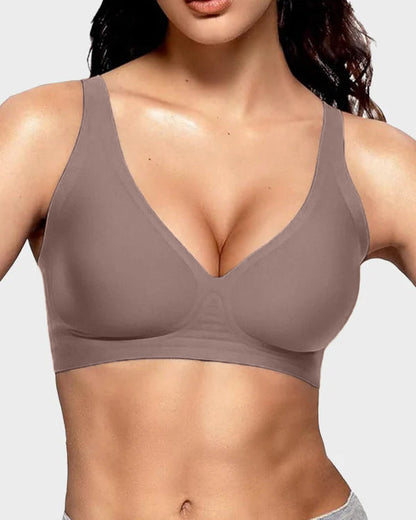 Nahtloser Deep-V Push-up-BH ohne Bügel