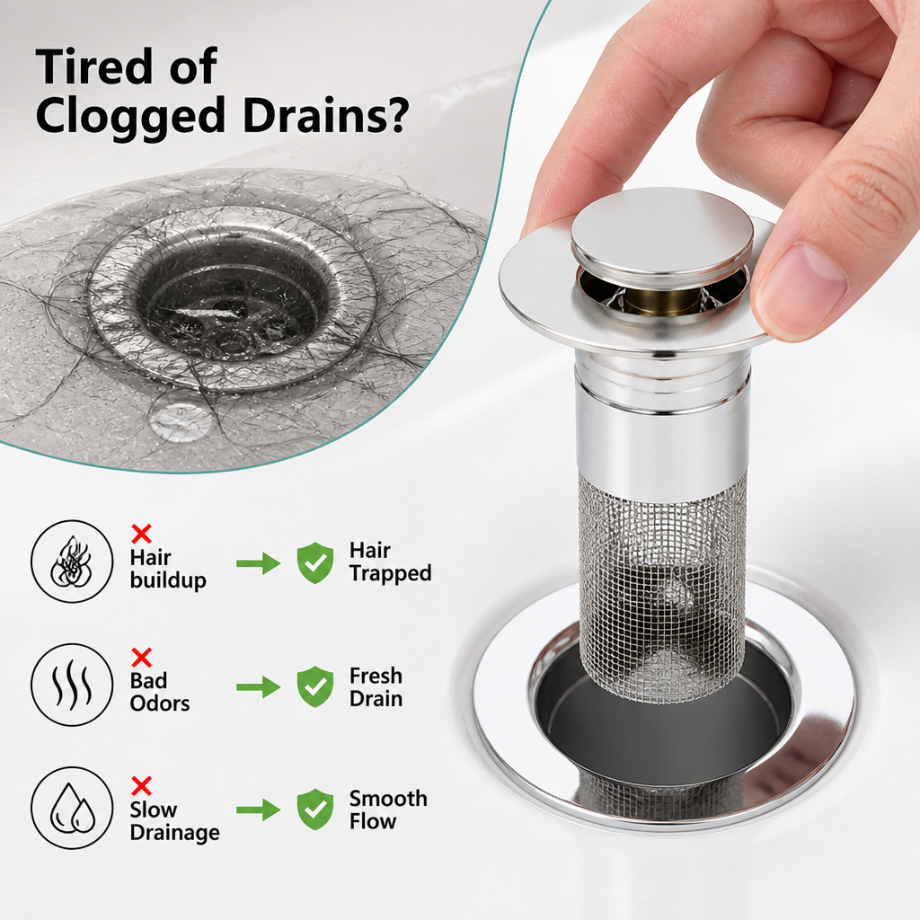 ViraGuard™ Abfluss-Schutz – Schluss mit verstopften Abflüssen und täglich frei fließendem Wasser