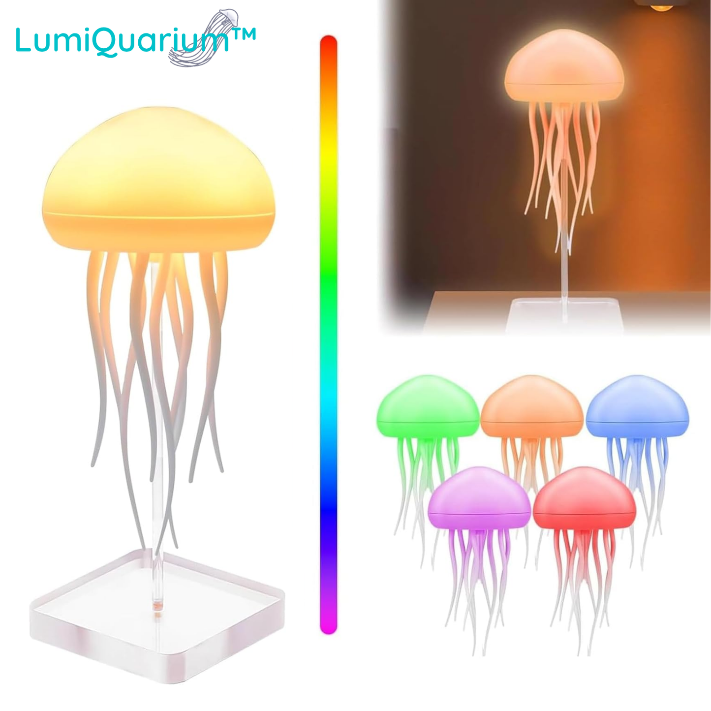 LumiQuarium™ LED Quallenlampe – Sensorisches Nachtlicht