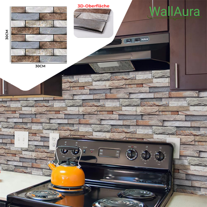 2+2 Gratis | WallAura™ 4er Set 3D Hochwertige Wandfliesen Selbstklebend 30x30 cm