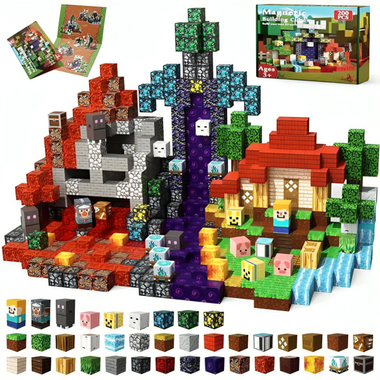 PixelBrix™ – 200-teiliges Set Magnetische Bausteine [50% Rabatt]
