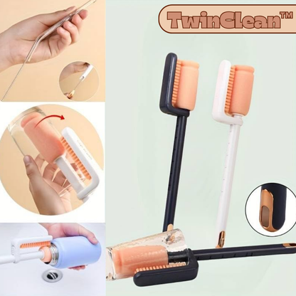 TwinClean™ – 3-in-1 Flaschenbürste für gründliche Reinigung