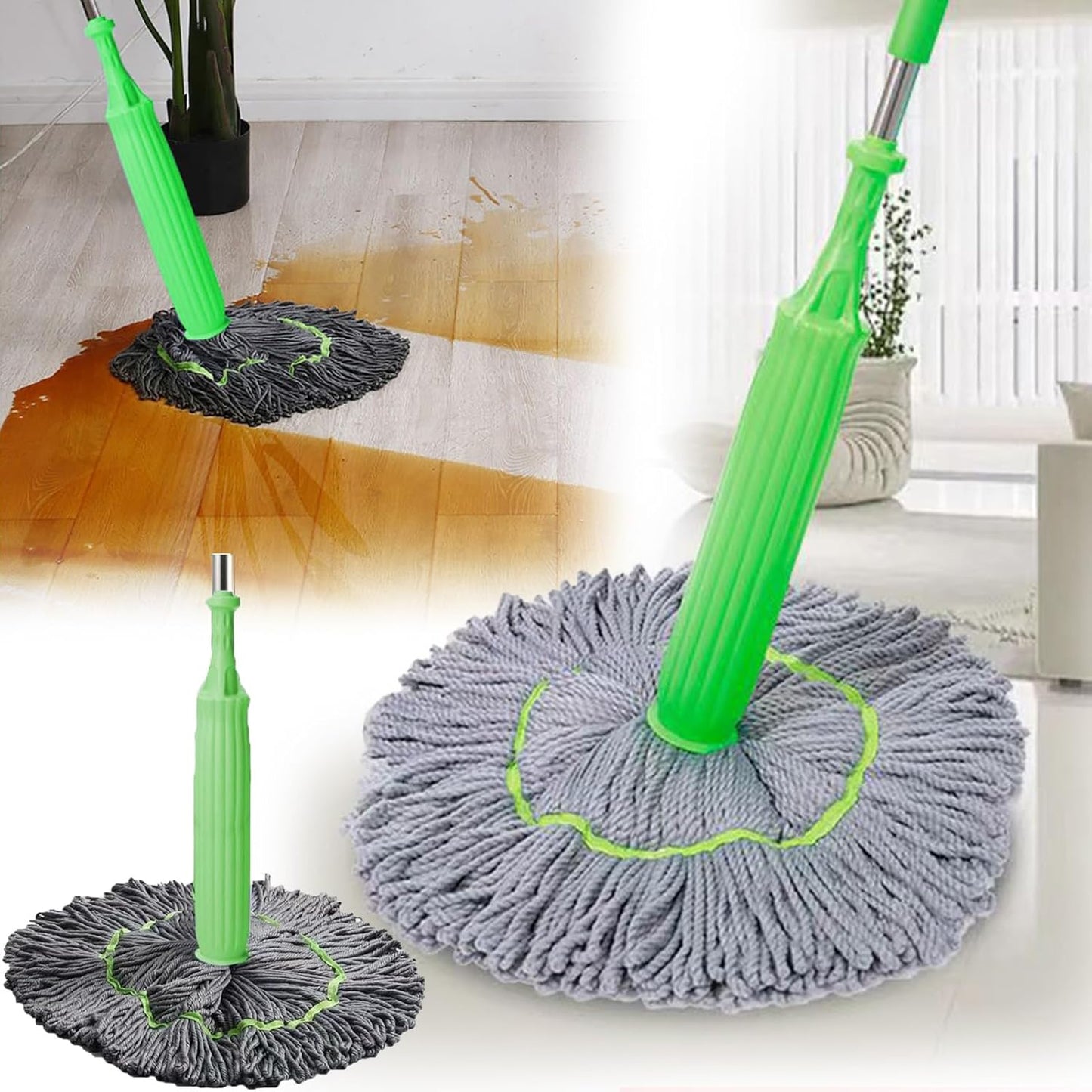 EaseMop – 2-in-1 Trockenwischer mit wiederverwendbarem Wischkopf