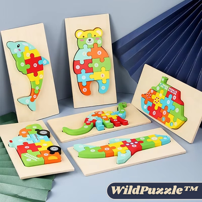 1+1 GRATIS | WildPuzzle™ | Montessori Holz Puzzle