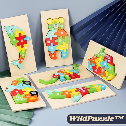 1+1 GRATIS | WildPuzzle™ | Montessori Holz Puzzle