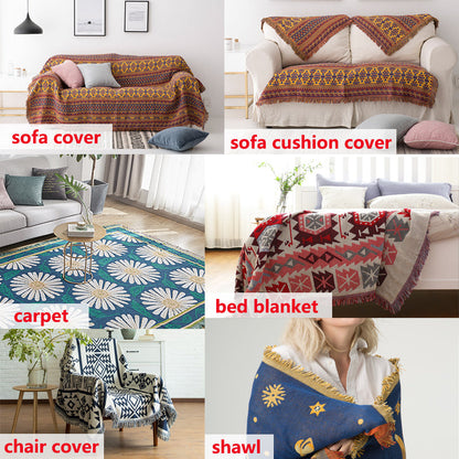 BohoNest™ | Wendbare Bohemian-Wurfdecke mit Quasten