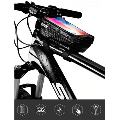 Fahrrad-Rahmentasche mit Handy-Fenster – Wasserdichtes Hardcase | Letzter Tag Rabatt!