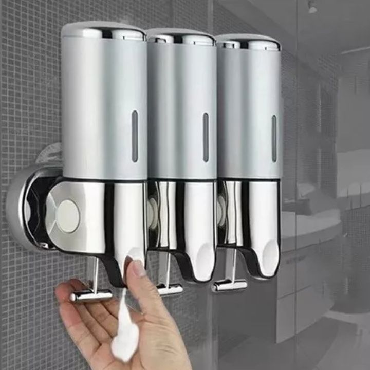 Wandmontierter Seifenspender | Edelstahl & ABS | Modernes Design | Platzsparend & Nachfüllbar