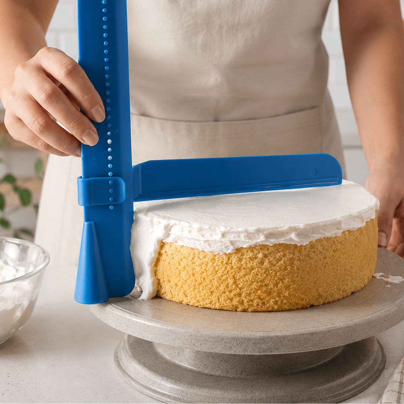 CakeSmooth™ | Ergonomischer Kuchenglätter für Buttercreme, Fondant & Glasur