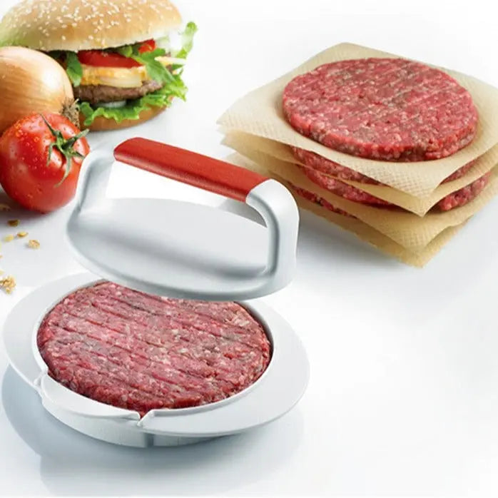 GrillMaster™ PattyPress - Perfekt geformte, gleichmäßig gegarte Burger-Patties jedes Mal