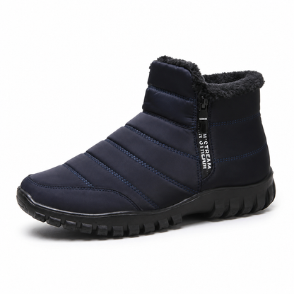 PlateauCozy™ | Gefütterte Plateau-Stiefeletten mit Reißverschluss