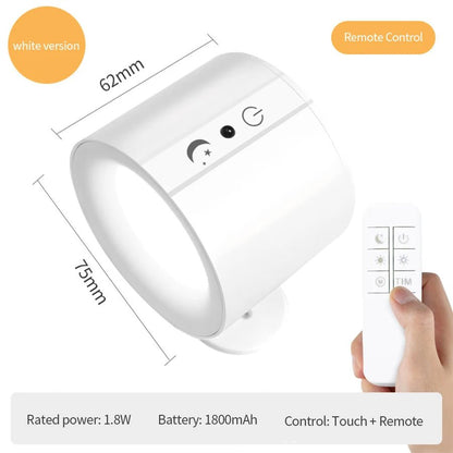 LumaFlex — Wiederaufladbare magnetische LED-Wandleuchte mit Fernbedienung