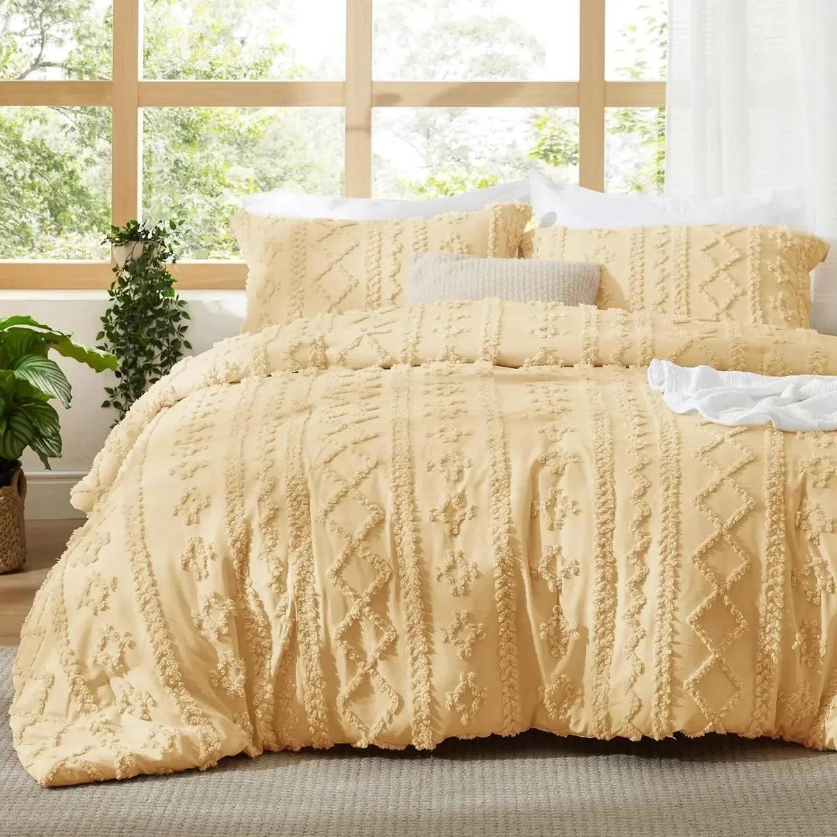 CozyNest™ | Weiches Boho-Bettdecken-Set mit Kissenbezügen | Letzter Tag Rabatt!