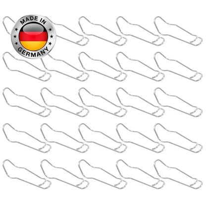 Zaun- & Rohrverbinder Clips aus verzinktem Eisen | Für Gewächshaus, Zaun, Rankhilfe & Spalier | Korrosionsschutz | 11/16/20 mm