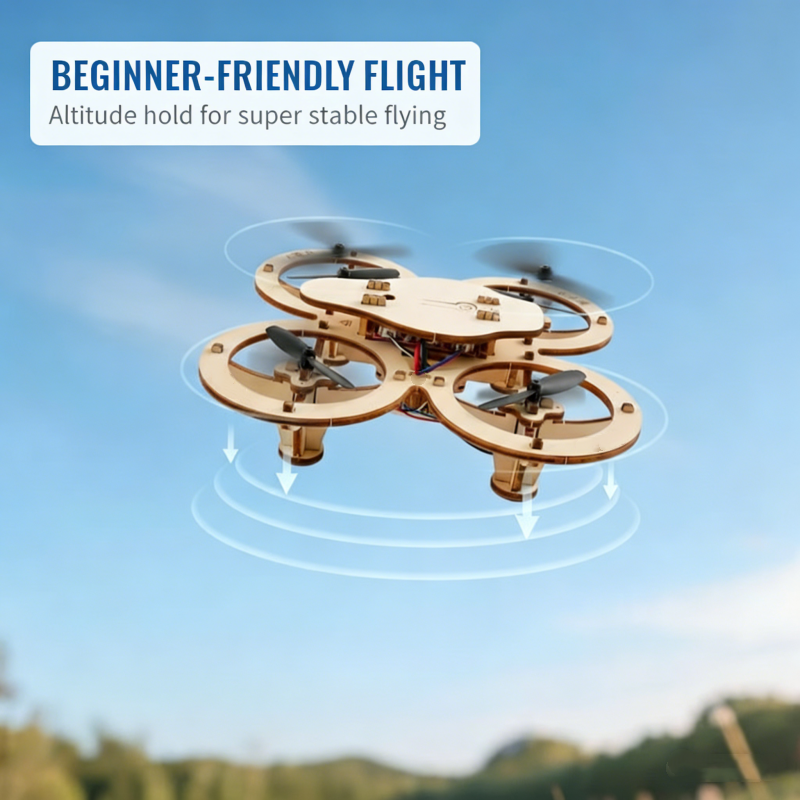 AeroCraft Holz – DIY Drohnen-Set | 50% RABATT