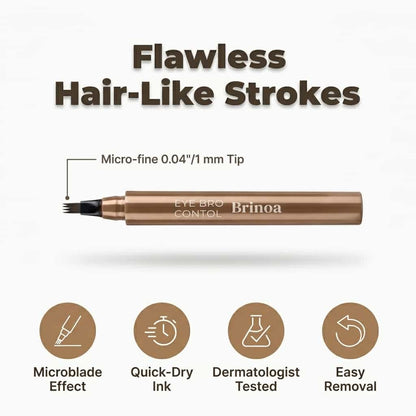 Wasserfester Microblading Augenbrauenstift – Wischfest, 12 Stunden Halt