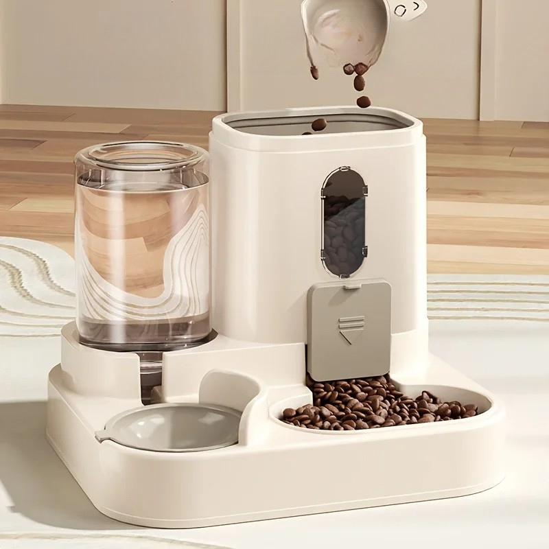 PetFlow™ | Automatischer 2-in-1 Futter- und Wasserspender für Haustiere