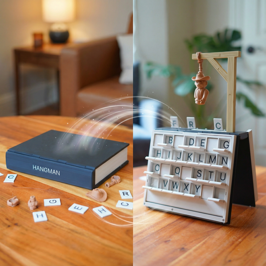 50% Rabatt | HANGMAN - Galgenraten Buch Brettspiel