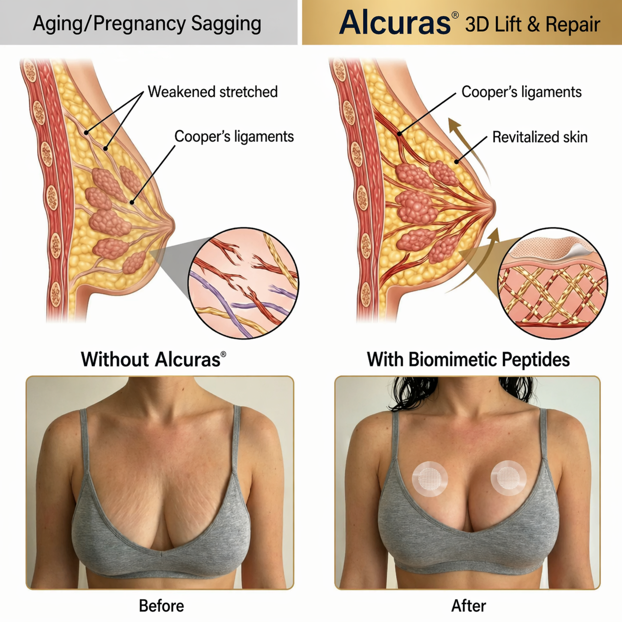 Alcuras® – Gezieltes Brustvergrößerungs-Pflaster mit fortschrittlicher Nano-Mikronadel-Technologie