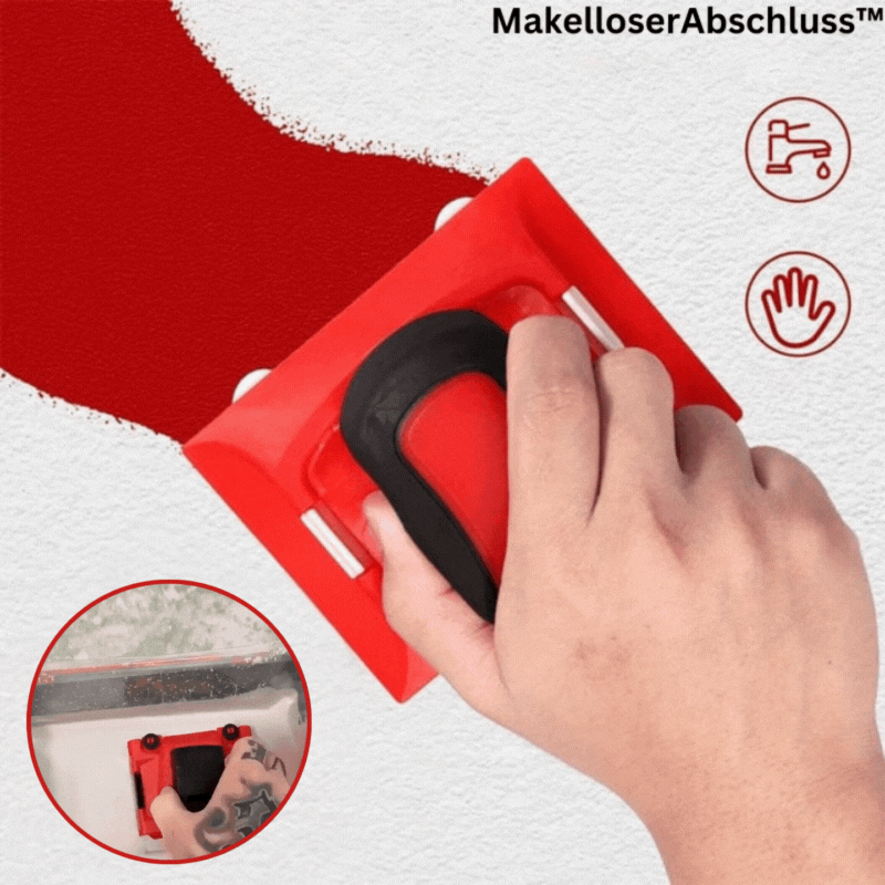 Kantenroller für saubere Farbkanten | Streichen ohne Abkleben | Für Ecken, Kanten & Decken, gleichmäßige Linien, leicht zu reinigen