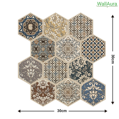 2+2 Gratis | WallAura™ 4er Set 3D Hochwertige Wandfliesen Selbstklebend 30x30 cm