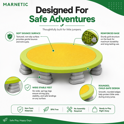 SpringMate – Children’s Mini Trampoline, Indoor/Outdoor Fun